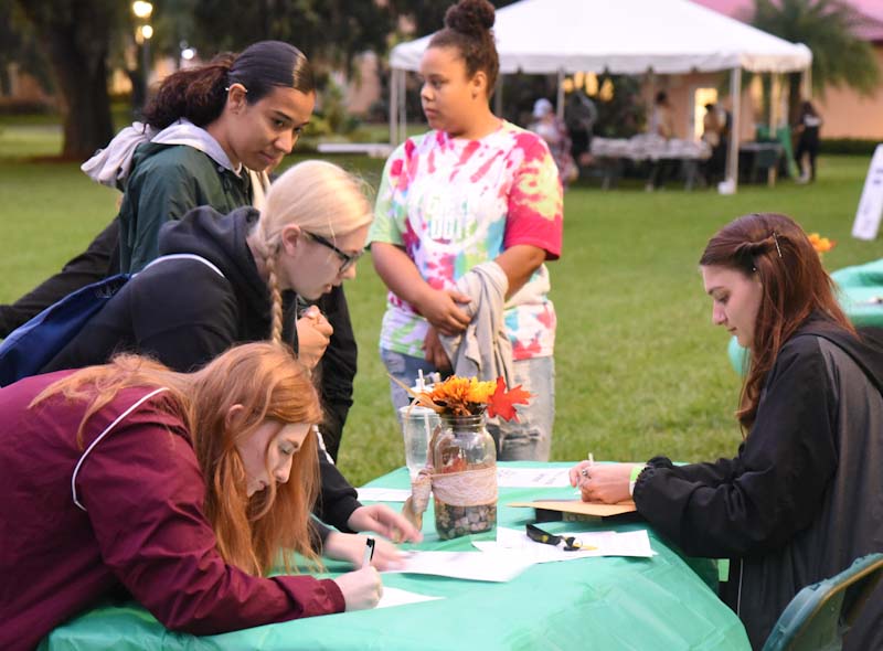 signing up to serve